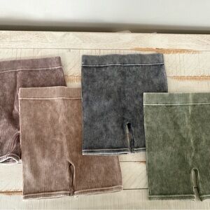 NWOT Lenox James Acid Wash Biker Short Bundle